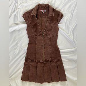 UO brown suede dress size small
